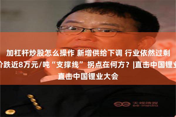 加杠杆炒股怎么操作 新增供给下调 行业依然过剩！锂价跌近8万元/吨“支撑线” 拐点在何方？|直击中国锂业大会