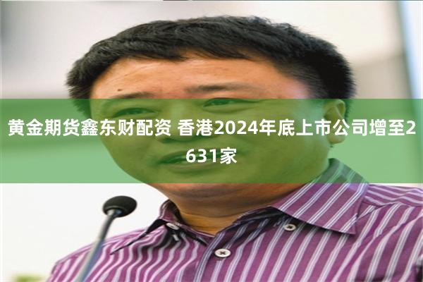 黄金期货鑫东财配资 香港2024年底上市公司增至2631家